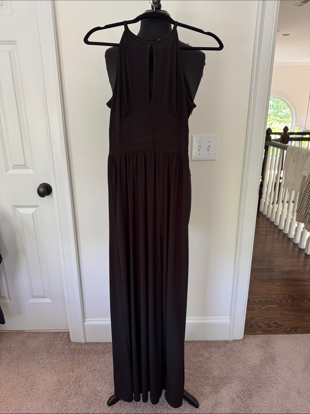 MICHAEL Michael Kors Black Halter Maxi Dress